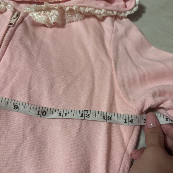 Liz Lisa Whimsical Pink Lace Hoodie - Coquette Fairycore Kawaii J-Fashion Size S - Picture 6 of 6